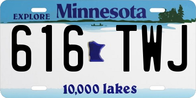 MN license plate 616TWJ