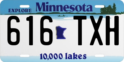MN license plate 616TXH