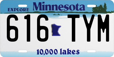 MN license plate 616TYM