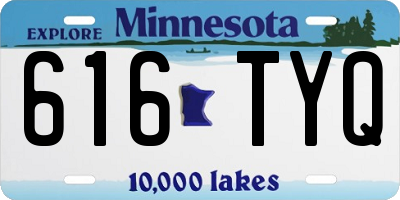 MN license plate 616TYQ
