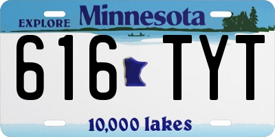MN license plate 616TYT