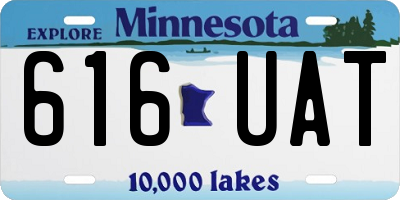 MN license plate 616UAT