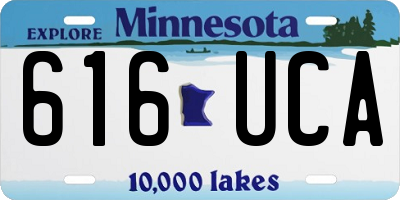 MN license plate 616UCA