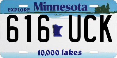 MN license plate 616UCK