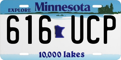 MN license plate 616UCP