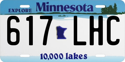MN license plate 617LHC