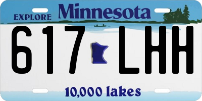 MN license plate 617LHH