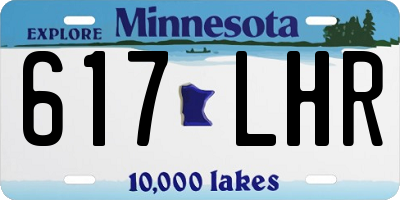 MN license plate 617LHR