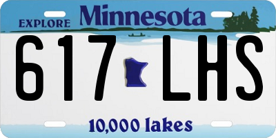 MN license plate 617LHS