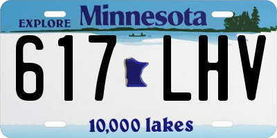 MN license plate 617LHV