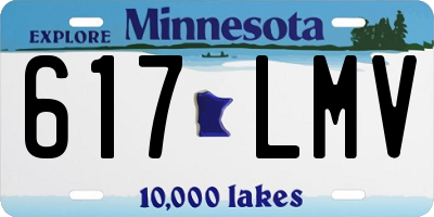 MN license plate 617LMV