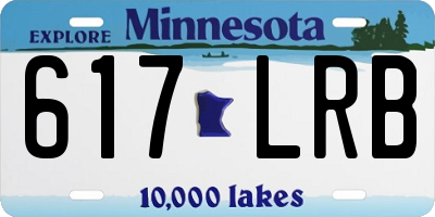 MN license plate 617LRB