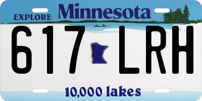 MN license plate 617LRH