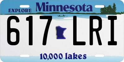 MN license plate 617LRI