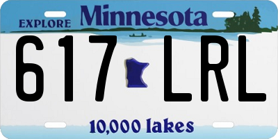 MN license plate 617LRL