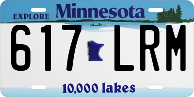MN license plate 617LRM
