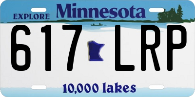 MN license plate 617LRP