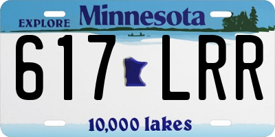 MN license plate 617LRR