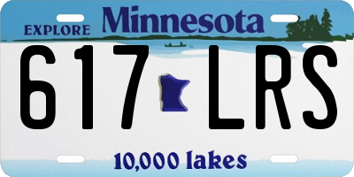 MN license plate 617LRS