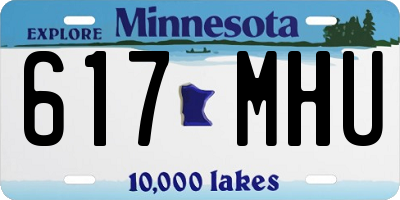 MN license plate 617MHU