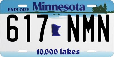 MN license plate 617NMN