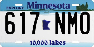 MN license plate 617NMO