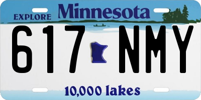 MN license plate 617NMY