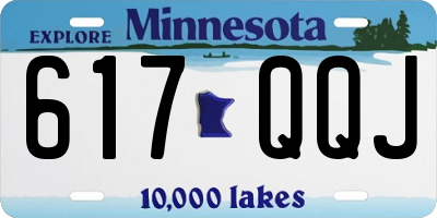 MN license plate 617QQJ