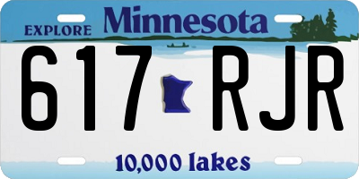 MN license plate 617RJR