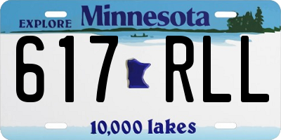 MN license plate 617RLL