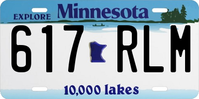 MN license plate 617RLM