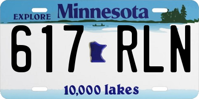 MN license plate 617RLN