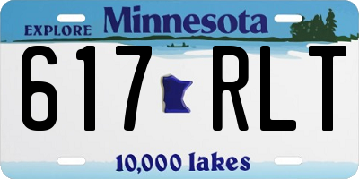 MN license plate 617RLT