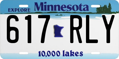 MN license plate 617RLY
