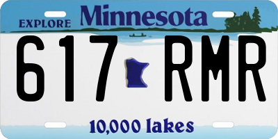 MN license plate 617RMR