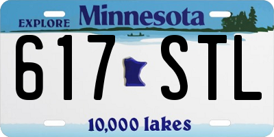 MN license plate 617STL