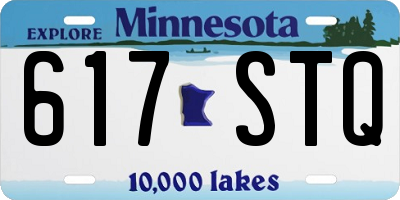 MN license plate 617STQ