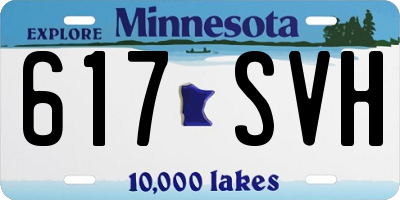 MN license plate 617SVH