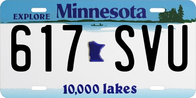 MN license plate 617SVU