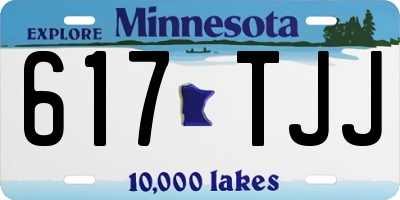 MN license plate 617TJJ