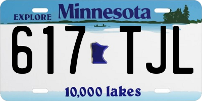 MN license plate 617TJL