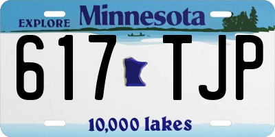 MN license plate 617TJP