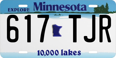 MN license plate 617TJR