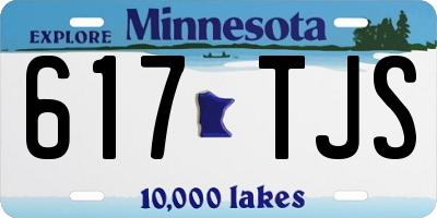 MN license plate 617TJS