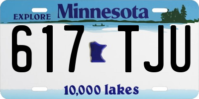 MN license plate 617TJU