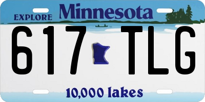 MN license plate 617TLG