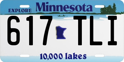 MN license plate 617TLI