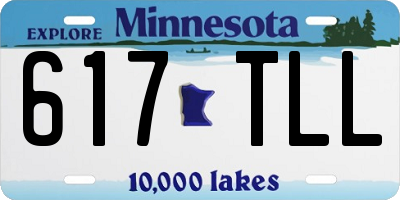 MN license plate 617TLL
