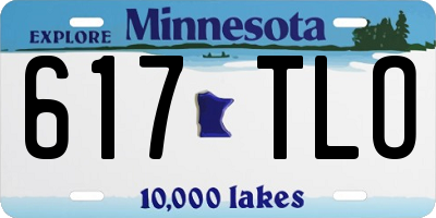 MN license plate 617TLO
