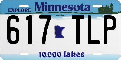 MN license plate 617TLP